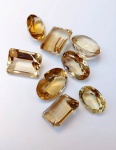 Lote pedras preciosas Citrino - Lapidação Diversas  -  160  ct aprox. -35 peças aprox.