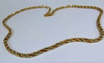 Colar em corda em 3 tipos de OURO 18K  ( amarelo, Branco e Rosé ) - Pesa:7 g - Aberto : 40 cm