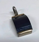 Pingente de colar em Prata com Pedra de ONIX 