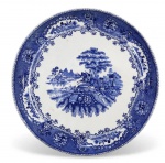 ANTIGO MEDALHÃO EM FAIANÇA PORTUGUESA DE SACAVEM MARCA GIMAN & CIA. MEDINDO 35.5 CM