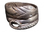 ANTIGO ANEL EM PRATA DE LEI. " SERPENTE " ARO 19 E PESANDO 5.9 GRAMAS
