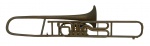 ANTIGO TROMBONE PARA USO DECORATIVO. MEDINDO 25 X 25 X 102.5 CM. ESTE ITEM NÃO PODE SER DESPACHADO VIA CORREIOS DEVIDO A SEU TAMANHO
