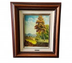 FIORAVANTE - ANTIGO QUADRO ÓLEO SOBRE TELA ! NATUREZA MORTA " ASSINADO E DATADO . MEDINDO A MOLDURA 60 X 52 CM