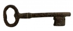 ANTIGA CHAVE DECORATIVA EXECUTADA EM FERRO. MEDINDO 16 X 5.5 CM