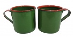 DUAS CANEQUINHAS DE CAFÉ EM ÁGATA PARA CAFÉ. MEDINDO 5 X 5 X 6 CM