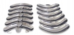 LOTE COM  12 PETISQUEIRAS EM INOX. MEDINDO 7.5 X 20 CM