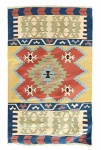 Tapete Kilim oriental em ótimo estado de conservação. Med.85 x 132 cm