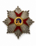 "Condecoração da Ordem de São João Gregório Magno em prata dourada e esmaltes , fabricação italiana , 1ª classe Estrela c. 1930 , Vaticano . Em muito bom estado de conservação.Pontificia Ordem Equestre de São Gregório Magno , foi instituida em 1 de setembro de 1831 pelo Papa Gregório XVI , sete meses após sua eleição.