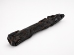 Flauta em terracota de origem possivelmente azteca , para rituais . Med. 20 cm