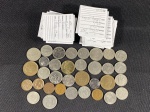 Moedas circuladas da Bélgica e 32 envelopes identificados, 5 francs 1986, 50 centimes 1955, 50 centimes 1958, 50 centimes 1975, 50 centimes 1982, 1 franc 1962, 1 franc 1967, 1 franc 1969, 50 franc 1987, 50 centimes 1985, 1 franc 1978, 1 franc 1977, 50 francs 1987, 1 franc 1951, 1 franc 1979, 1 franc 1977, 1 franc 1978, 1 franc 1988, 1 franc 1989, 1 franc 1980, 1 franc 1951, 1 franc 1966, 1 franc 1970, 1 franc 1952, 1 franc 1972, 1 franc 1975, 1 franc 1989, 5 franc 1950, 5 franc 1950, 5 franc 1972, 5 franc 1974, 20 franc 1981, 20 franc 1981, 20 franc 1982.