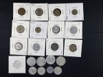 Moedas circuladas de países europeus do período da Segunda Guerra Mundial, Dinamarca – 2 Ore 1942, Dinamarca – 5 Ore 1941, Suíca – 5 Rappen 1942, Suíca – 5 Rappen 1943, Suíca – 10 Rappen 1940, Suíca – 20 Rappen 1939, Suíca – 20 Rappen 1943, Suíca – 20 Rappen 1944, Portugal – 10 Centavos 1940, Espanha – 10 Centimos 1940, Espanha – 10 Centimos 1941, Espanha – 5 Centimos 1941, Espanha – 5 Centimos 1945, Espanha – 5 Centimos 1945, Espanha – 10 Centimos 1945, Hungria – 1 Pengo 1944, Hungria – 1 Pengo 1941, Hungria – 1 Pengo 1941, Hungria – 2 Pengo 1943, Hungria – 2 Pengo 1941, Hungria – 2 Pengo 1942.