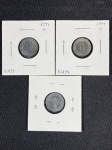 Moedas circuladas da Alemanha Nazista – Segunda Guerra Mundial, 1 Pfennig D  1944, 1 Pfennig F  1944, 1 Pfennig G – 1944. Item não promove ou glorifica violência ou intolerância racial. Está a venda apenas para fins de preservação da memória histórica. Organização do leilão não faz apologia a quaisquer movimentos políticos ou ideológicos, e repudia qualquer ideologia de cunho racista.