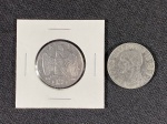Moedas circuladas da Itália – Segunda Guerra Mundial, 1 Lira 1939, 1 Lira 1940.