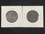 Moedas circuladas da Itália – Segunda Guerra Mundial, 1 Lira 1939, 1 Lira 1940.