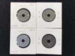 Moedas circuladas da França – Segunda Guerra Mundial, 20 Centimes 1942, 20 Centimes 1941, 20 Centimes 1943, 20 Centimes 1941.