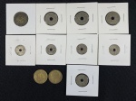 Moedas circuladas da França antes de 1950, 5  Centimes 1919, 5  Centimes 1921, 5  Centimes 1933, 5  Centimes 1936, 5  Centimes 1939, 10 Centimes 1919 x 2, 10 Centimes 1931, 1 Franc 1934, 1 Franc 1938, 1 Franc 1925 – Bon Pour.
