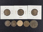 Moedas circuladas da Itália, 10 Cent 1894, 10 Cent 1922, 10 Cent 1926, 10 Cent 1929, 10 Cent 1932, 10 Cent 1933, 10 Cent 1934, 10 Cent 1935.