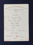 Cardápio de Almoço do Navio S.S Northumberland, de 15 de maio de 1918. Tratava-se de navio que fazia rotas no Canadá.