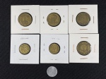 Moedas circuladas da França, 50 Centimes Bon Pour – 1925, 50 Centimes – 1932, 50 Centimes – 1947, 1 Franc – 1932, 1 Franc – 1934, 1 Franc – 1936, 1 Franc  1938.