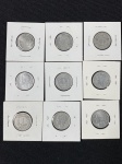 Moedas circuladas da França, 1 Franc  1946, 1 Franc  1947, 1 Franc – 1947 B, 1 Franc  1948, 1 Franc – 1949 B, 1 Franc  1950, 1 Franc – 1957 B, 1 Franc  1958, 1 Franc – 1959.