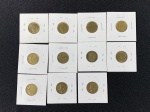 Moedas circuladas da França, 10 Francs – 1950, 10 Francs  1951, 10 Francs – 1951 B, 10 Francs  1952, 10 Francs – 1952 B, 10 Francs  1953, 10 Francs – 1953 B, 10 Francs – 1954 B, 10 Francs – 1955, 10 Francs  1957, 10 Francs – 1958.