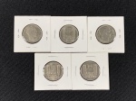 Moedas circuladas da França, 10 francs – 1946, 10 francs  1947, 10 francs – 1947 B, 10 francs  1948, 10 francs – 1949.