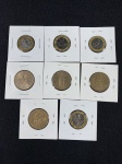 Moedas circuladas da França, 10 Francs – 1982 – Leon Gabetta, 10 Francs – 1984 – François Rude, 10 Francs – 1987 – Millenaire Capetien, 10 Francs – 1988 – Roland Garros, 10 Francs  1988, 10 Francs  1989, 10 Francs  1990, 10 Francs  1993.