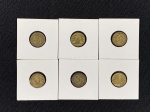 Moedas circuladas da Alemanha, 5 Reichspennig D – 1924, 5 Reichspennig E – 1925, 5 Reichspennig F – 1925, 5 Reichspennig A – 1926, 5 Reichspennig A – 1935, 5 Reichspennig A – 1936.