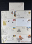 Envelopes de primeiro dia de circulação, Homenagem ao Sesquicentenário de Nascimento de D. Pedro II – 02/12/1975, Luta contra a Hipertensão – 04/04/1978, Museus de Arte do Brasil – 18/05/1980, Companhia Vale do Rio Doce 19421982 – 01/06/1982, Sudene 25 Anos – 14/12/1984, Ano Internacional da Fotografia – 14/08/1989, VIII Campeonato Mundial de Voo Livre – 24/02/1991, 400 Anos do Mosteiro de São Bento – 10/07/1998, Luta Contra o Abuso das Drogas – 26/06/1996.