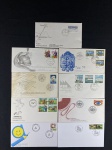 Envelopes de primeiro dia de circulação, 1 º Vôo Concorde – 21/01/1976, Natal 79 – 12/11/1979, 150 Anos da Polícia Militar do Estado de São Paulo – 15/12/1981, Bicentenário da Escola Naval 1782/1982 – 14/12/1982, XIV Assembléia Geral Ordinária da OEA – 14/11/1984, Informática 84 – IV Feira Internacional e XVII Congresso Nacional de Informática – 05/11/1984, ARBRAFEX’92 – II Exposição Filatélica ArgentinoBrasileira – 20/03/1992, Patrimônio Histórico do Mercosul – Missões – 17/09/1998, Ano da Educação – 10/07/1996.