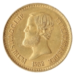 Brasil, 20000 Réis, 1852. Ouro. AI O636. Sob