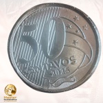 Lançamento - Moeda de 1 Real 2025 - EFIGIE - Flor de Cunho. Emissão Baixissima