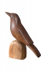 Linda escultura de madeira jacarandá mineira representando pássaro , mede 30x25 cm ARTE BRASILEIRA