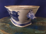 Cia das Indias, Antiga Sopeira Javali, Macau , em porcelana azul e braco ,