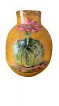 Lindo vaso de barro , antigo, pintado a mão cactos , mede 50x38 cm largura