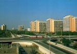 Cartão Postal Beijing, China - Viaduto Jianguomen Flyover, sem uso 