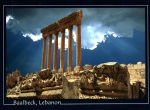 Cartão Postal Baalbeck, Libano -  Ruinas do Templo de Jupiter, sem uso
