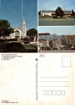 Cartão Postal Curitibanos, SC - Aspectos da cidade: 1- Igreja Matriz Imaculada Conceição, 2- Prefeitura Municipal, 3- Vista parcial, Editora Postal Cultural, sem uso