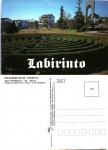 Cartão Postal Nova Petrópolis, RS - `Vista do Labirtinto` na Praça 15 de Novembro, Editora Kingcolor ref.3543, sem uso