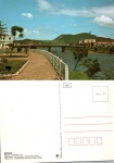 Cartão Postal Tubarão, SC - Vista parcoal Rio Tubarão e Ponte Nereu Ramos, Editora Edicard ref. 838-06, sem uso