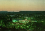 Cartão Postal Santa Cruz do Sul, RS - Vista noturna do Parque da Oktoberfest, Editora Kingcolor ref. 3522, sem uso