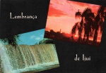 Cartão Postal Ijuí, RS - Cascata de Potiribu - Por do Sol. Editora NBR Postais ref. 2, usado, circulado 09/01/1978