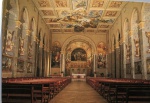 Cartão Postal Caxias do Sul, RS - Interior da Igreja São Pelegrino,Editora Litoarte ref. 01, sem uso