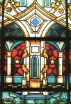 Cartão Postal Avaré, SP - Detalhe (Vitral) Matriz Nossa Senhora das Dores, Foto Juraci ref. 02, usado
