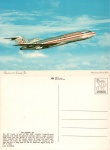 Cartão Postal American Airlines, Boeing 727 Luxury Jet, ref. D-37615-B, sem uso