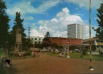 Cartão Postal Joinville, SC - Praça das Bandeiras e Monumento aos Imigrantes, Editora  Edicard ref. 822-21, sem uso