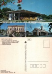 Cartão Postal Vassouras, RJ - Aspectos da cidade: 1- Terminal Rodoviário de Vassouras, 2- Sede da Presidencia da FUSVE ( Fundação Educacional Severino Sombras (Antiga Estação Ferroviária), 3- Prefeitura Municipla, Editora Postal Cultural, sem uso