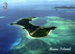 Cartão Postal  Ilha de Mana, Fiji - Mana Island Airport, ref. 2023, sem uso