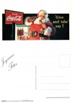 Cartão Postal Coca-Cola "Boas Festas", sem uso