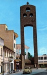 Cartão Postal Blumenau, SC - Vista parcial da Rua XV de Novembro com entrada da Igreja Matriz, Editora Paranacart ref. K-1260, sem uso